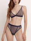 Conte elegant Бюстье 302116 MESH&DOTS LBE 2296 deep grey