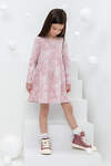 CROCKID Платье 313757 КР 5788 розовый лед, кружевные цветы