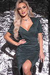 LT Collection Платье 323704 П7478 мерцающий изумруд