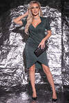 LT Collection Платье 323704 П7478 мерцающий изумруд