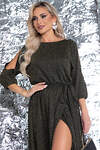 LT Collection Платье 324303 П7397 мерцающий чёрный с золотом