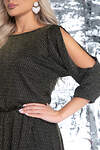 LT Collection Платье 324303 П7397 мерцающий чёрный с золотом