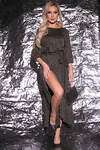 LT Collection Платье 324303 П7397 мерцающий чёрный с золотом