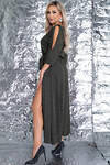 LT Collection Платье 324303 П7397 мерцающий чёрный с золотом