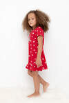 CROCKID Сорочка 326935 К 1159 первые снежинки на красном