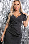 LT Collection Платье 327591 П7829 мерцающий чёрный