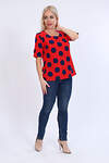 Натали Туника 384218 52251 красный+синий горох