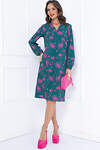 Bellovera Платье 395303 73П6008 зеленый, розовый