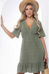 LT Collection Платье 403878 П8710 оливковый