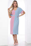 LT Collection Платье 403882 П8717 пыльно-розовый, голубой