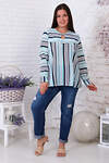 Натали Туника 407935 52194 голубая полоса