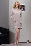 Натали Платье 424622 24809 бежевый меланж