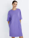 Omsa Платье 465893 OmD 3741С Платье-туника женское OVERSIZE кор/рук Lavanda (Фиолетовый)