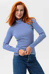 Натали Водолазка 466587 14439 полоса синий-белый