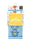 Omsa Колготки 476506 OMSA kids Collant  11P62-1 с рисунком (кот и зайчик) Blu Сhiaro (Голубой)