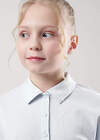 CLEVER Джемпер 544209 756475гг школа св.голубой