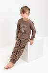 CROCKID Пижама 547465 К 1606 сосновая кора, праздничная клетка