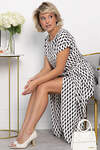 LT Collection Платье 548370 П14046-12М черно-белый