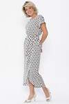 LT Collection Платье 548370 П14046-12М черно-белый