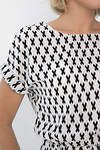 LT Collection Платье 548370 П14046-12М черно-белый