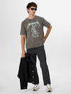 MARK FORMELLE Футболка 550930 111931 ACID WASH т.оливковый +печать