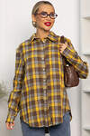 LT Collection Рубашка 555962 Б14135-7М Желтый/коричневый