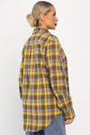 LT Collection Рубашка 555962 Б14135-7М Желтый/коричневый