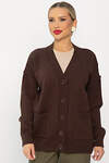 LT Collection Кардиган 555978 Б14234-20М коричневый