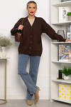 LT Collection Кардиган 555978 Б14234-20М коричневый