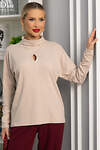 LT Collection Джемпер 555981 Б14243-1М бежевый