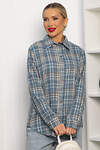 LT Collection Рубашка 556551 Б14134-7М Серо-голубой