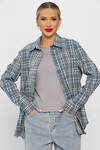 LT Collection Рубашка 556551 Б14134-7М Серо-голубой
