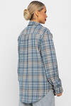 LT Collection Рубашка 556551 Б14134-7М Серо-голубой