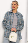 LT Collection Рубашка 556551 Б14134-7М Серо-голубой