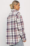 LT Collection Рубашка 556563 Б14253-30М Фиолетово-бежевый