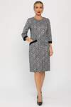 LT Collection Платье 557288 П13747-19М темно-серый/черный