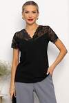 LT Collection Блуза 557319 Б14257-18М черный