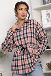 LT Collection Рубашка 557329 Б14275-4М розово-синий