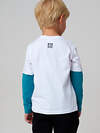 PLAYTODAY Фуфайка 557617 32512311 белый,бирюзовый