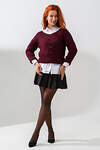Натали Джемпер 558541 84503 бордовый