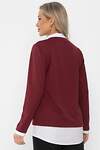 LT Collection Пуловер 561099 Б14324-12М Бордовый