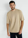 Omsa Футболка 561285 OmT_U 1302 Футболка мужская OVERSIZE, CO Beige (Бежевый)
