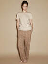 Omsa Пижама 562912 OmD 0226D FIERA Пижама жен. (Футболка + Брюки), СО Cappuccino (Коричневый)