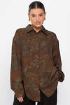 LT Collection Блуза 563080 Б14433-5М коричневый