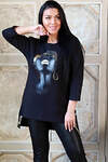 Натали Туника 564130 7164 черный+девушка
