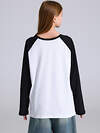 Апрель Лонгслив 564875 1ДДЛД4979001 белый+черный