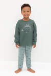 CROCKID Пижама 564959 К 1567 зеленый мох, динозавры