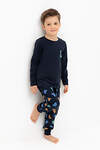 CROCKID Пижама 564964 К 1606 индиго, цветные мини дино