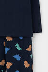 CROCKID Пижама 564964 К 1606 индиго, цветные мини дино
