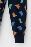 CROCKID Пижама 564964 К 1606 индиго, цветные мини дино